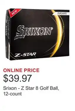 Costco Srixon - Z Star 8 Golf Ball, 12-count offer