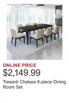 Costco Tresanti Chelsea 9-piece Dining Room Set offer