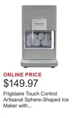 Costco Frigidaire Touch Control Artisanal Sphere-Shaped Ice Maker with Dedicated Clean Button offer