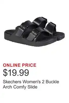 Costco Skechers Women's 2 Buckle Arch Comfy Slide offer