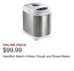 Costco Hamilton Beach Artisan Dough and Bread Maker offer