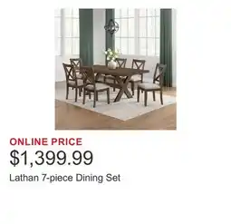 Costco Lathan 7-piece Dining Set offer