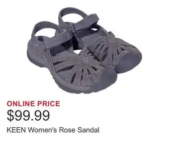 Costco KEEN Women's Rose Sandal offer