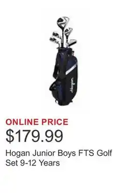 Costco Hogan Junior Boys FTS Golf Set 9-12 Years offer