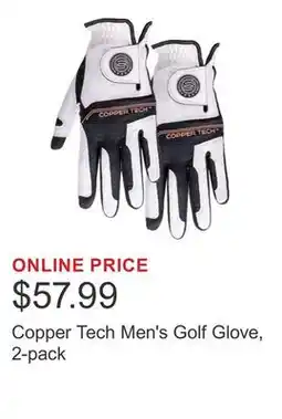 Costco Copper Tech Men's Golf Glove, 2-pack offer