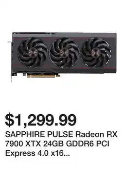 Newegg SAPPHIRE PULSE Radeon RX 7900 XTX 24GB GDDR6 PCI Express 4.0 x16 ATX Video Card 11322-02-20G offer