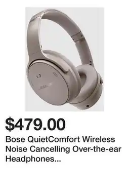 Newegg Bose QuietComfort Wireless Noise Cancelling Over-the-ear Headphones - Sandstone offer