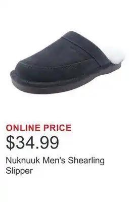 Costco Nuknuuk Men's Shearling Slipper offer