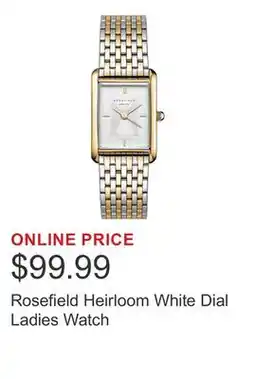 Costco Rosefield Heirloom White Dial Ladies Watch offer