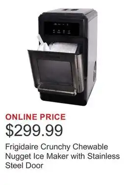 Costco Frigidaire Crunchy Chewable Nugget Ice Maker with Stainless Steel Door offer