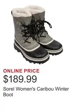 Costco Sorel Women's Caribou Winter Boot offer