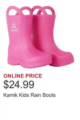 Costco Kamik Kids Rain Boots offer