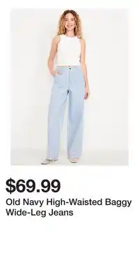 Old Navy Old Navy High-Waisted Baggy Wide-Leg Jeans offer