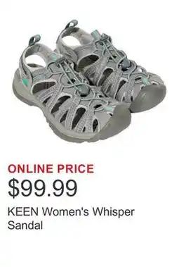 Costco KEEN Women's Whisper Sandal offer