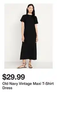 Old Navy Old Navy Vintage Maxi T-Shirt Dress offer