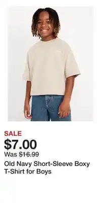 Old Navy Old Navy Short-Sleeve Boxy T-Shirt for Boys offer