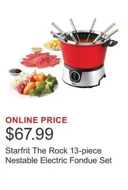 Costco Starfrit The Rock 13-piece Nestable Electric Fondue Set offer