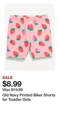 Old Navy Old Navy Printed Biker Shorts for Toddler Girls offer