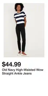 Old Navy Old Navy High-Waisted Wow Straight Ankle Jeans offer