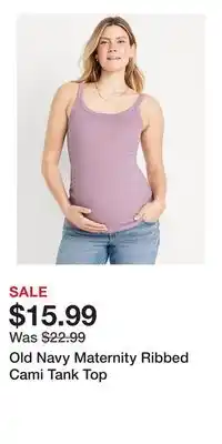 Old Navy Old Navy Maternity Ribbed Cami Tank Top offer