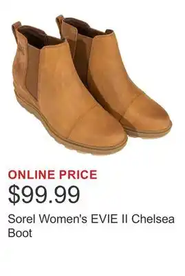 Costco Sorel Women's EVIE II Chelsea Boot offer