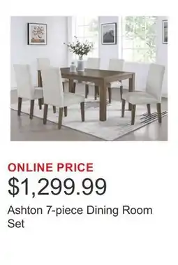 Costco Ashton 7-piece Dining Room Set offer