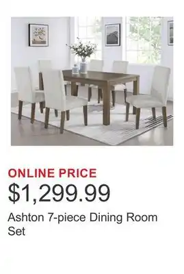 Costco Ashton 7-piece Dining Room Set offer