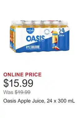 Costco Oasis Apple Juice, 24 x 300 mL offer