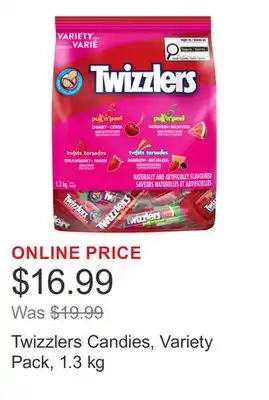 Costco Twizzlers Candies, Variety Pack, 1.3 kg offer