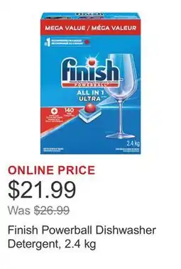 Costco Finish Powerball Dishwasher Detergent, 2.4 kg offer