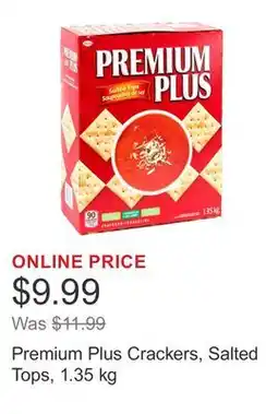 Costco Premium Plus Crackers, Salted Tops, 1.35 kg offer