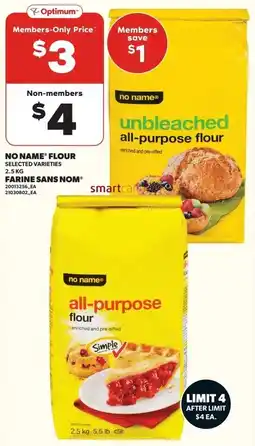 Loblaws No name flour farine sans nom offer