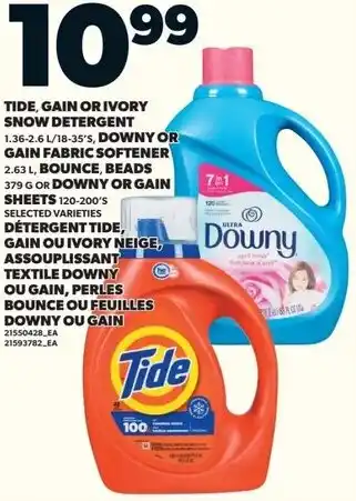 Loblaws Tide, gain or ivory snow detergent offer