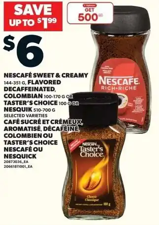 Loblaws Nescafé sweet & creamy offer