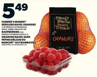 Loblaws Farmer's market seedless navel oranges offer