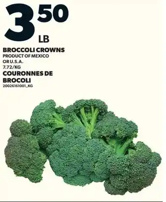 Loblaws Broccoli Crowns offer