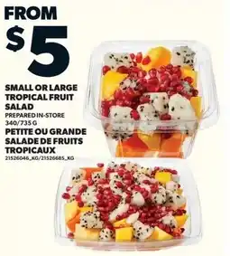 Loblaws Small or large tropical fruit salad offer