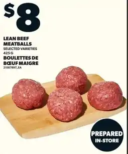 Loblaws LEAN BEEF MEATBALLS offer