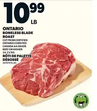 Loblaws Ontario boneless blade roast offer