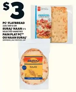 Loblaws PC flatbread or SURAJ NAAN offer