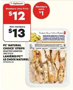 Loblaws PC natural choice strips offer