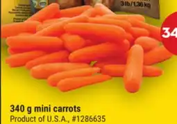 Giant Tiger 340 g mini carrots offer