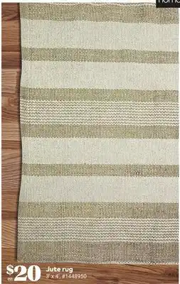 Giant Tiger Jute rug offer