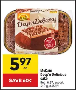 Giant Tiger McCain Deep'n Delicious cake offer