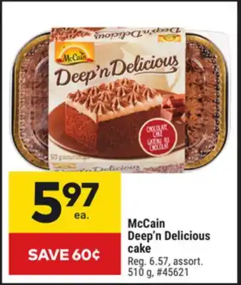 Giant Tiger McCain Deep'n Delicious cake offer