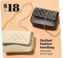 Giant Tiger Quilted fashion handbag offer