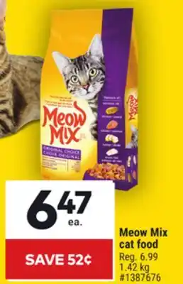 Giant Tiger Meow Mix cat food offer