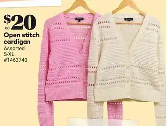 Giant Tiger Open stitch cardigan offer