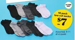 Giant Tiger 10 pack low cut socks offer