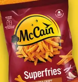 Giant Tiger McCain Superfries Extra Crispy Spicy Straight Cut, 650 g offer